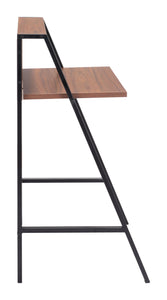 Minimal 33" Urban Workstation in Walnut and Black