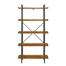 Load image into Gallery viewer, 68&quot; Industrial Bookcase in Barn Wood/Steel
