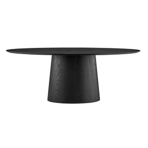 Modern 79" Matte Black Conference Table