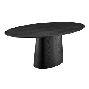 Modern 79" Matte Black Conference Table