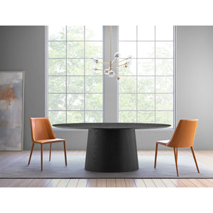 Modern 79" Matte Black Conference Table