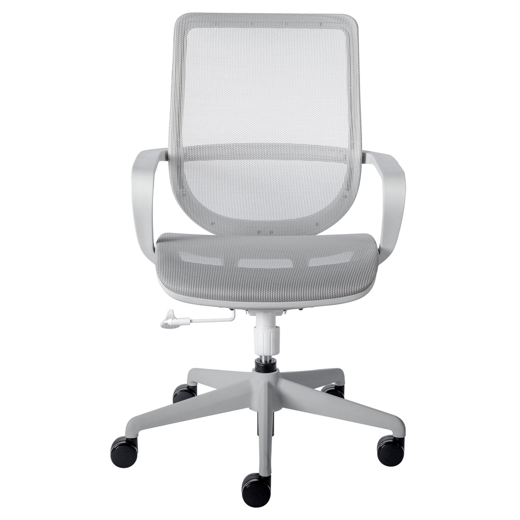 Gray Mesh Swivel Office Chair