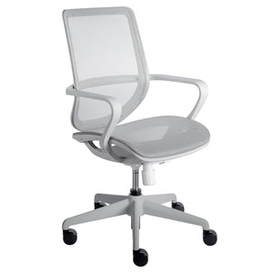 Gray Mesh Swivel Office Chair