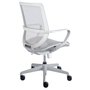 Gray Mesh Swivel Office Chair