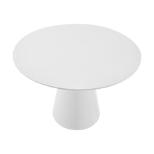 Load image into Gallery viewer, 43.5&quot; Matte White Ash Veneer Round Meeting Table
