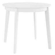 36” Round Off-White Beech Wood Meeting Table