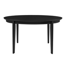 Load image into Gallery viewer, 54” Oval Beech Wood Matte Black Meeting Table
