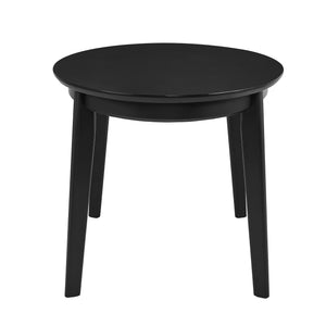 54” Oval Beech Wood Matte Black Meeting Table