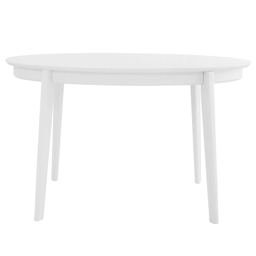 54” Oval Beech Wood Off-White Meeting Table