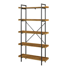 Load image into Gallery viewer, 68&quot; Industrial Bookcase in Barn Wood/Steel
