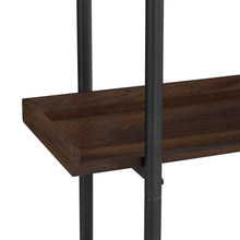 Load image into Gallery viewer, 68&quot; Industrial Bookcase in Dark Walnut/Steel
