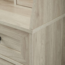 Load image into Gallery viewer, 64&quot; Birch Vertical Desk with Storage Hutch
