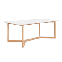 Load image into Gallery viewer, 79&quot; Contemporary Natural Beech Wood Executive Desk
