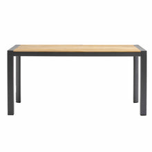 Load image into Gallery viewer, 63&quot; Natural Teak and Anthracite Executive Desk

