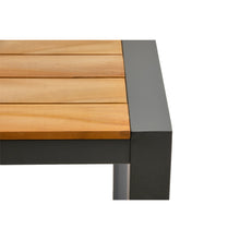 Load image into Gallery viewer, 63&quot; Natural Teak and Anthracite Executive Desk
