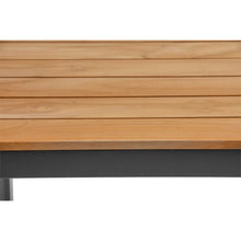 Load image into Gallery viewer, 63&quot; Natural Teak and Anthracite Executive Desk
