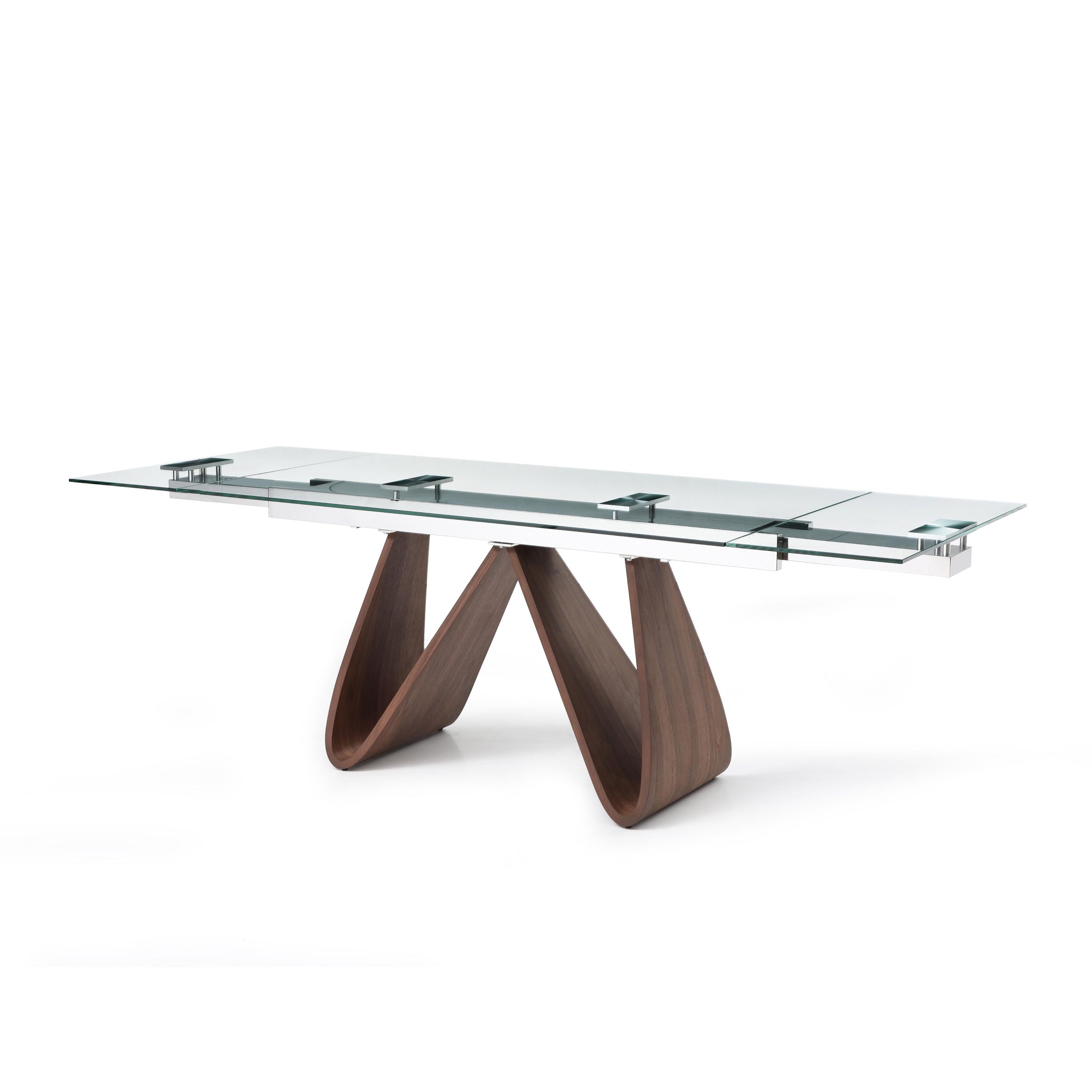 Computer Desk | Glass Extendable 63