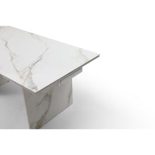 Load image into Gallery viewer, Rectangle 71&quot; - 106&quot; Extendable White Ceramic Conference Table
