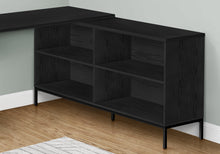 Load image into Gallery viewer, 60&quot; L-Shaped Black Contemporary Office Desk
