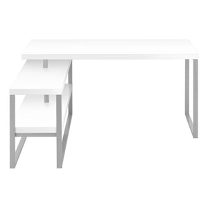 60" L-Shaped Corner Desk with Storage
