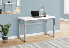 Load image into Gallery viewer, 47&quot; Adjustable Height White Home Office Desk
