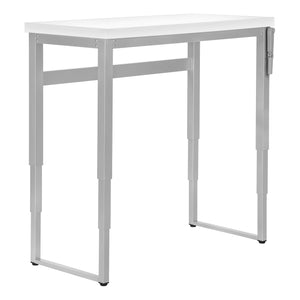 47" Adjustable Height White Home Office Desk