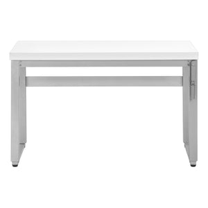 47" Adjustable Height White Home Office Desk