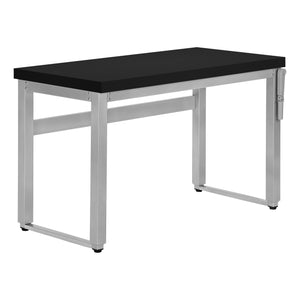 47" Adjustable Height Black and Grey Home Office Desk