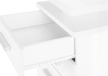Load image into Gallery viewer, White Floating 47&quot; Computer Desk with Storage
