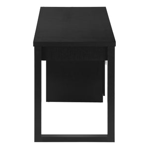 Black Floating 47" Computer Desk with Storage