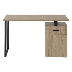 Dark Taupe 47" Floating Desktop Workstation with Storage