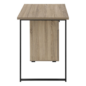 Dark Taupe 47" Floating Desktop Workstation with Storage