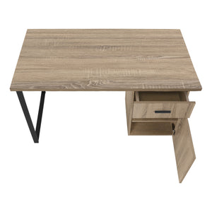 Dark Taupe 47" Floating Desktop Workstation with Storage