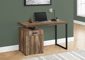Brown 47" Floating Desktop Workstation with Storage