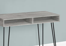 Load image into Gallery viewer, Grey 40&quot; Mid-Century Modern Computer Workstation with Storage
