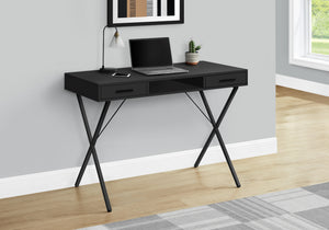 42" Black Trestle Workstation with Storage
