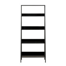 Load image into Gallery viewer, 55&quot; Ladder Bookcase in Black
