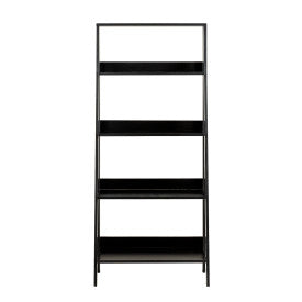 55" Ladder Bookcase in Black