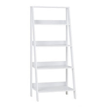 Load image into Gallery viewer, 55&quot; Ladder Bookcase in White
