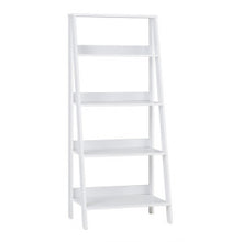 Load image into Gallery viewer, 55&quot; Ladder Bookcase in White
