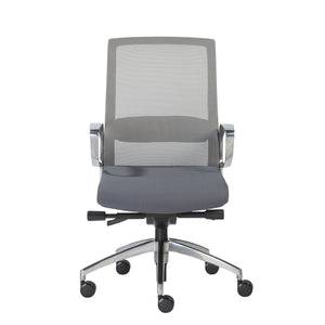 Classic Rolling Gray Mesh Office Chair