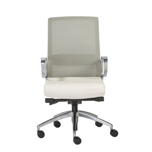Classic Rolling White Mesh Office Chair