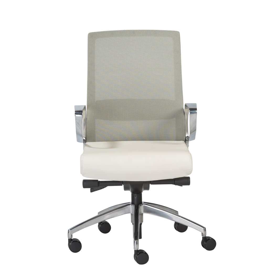 Classic Rolling White Mesh Office Chair