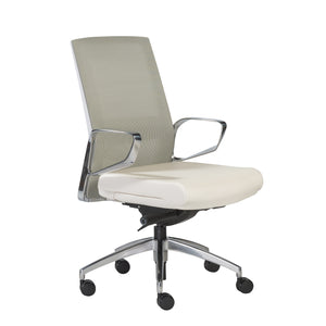 Classic Rolling White Mesh Office Chair
