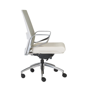 Classic Rolling White Mesh Office Chair