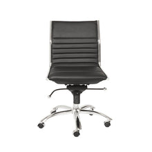 Load image into Gallery viewer, Classic Armless Black Swivel Office Chair
