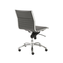 Load image into Gallery viewer, Classic Armless Gray Swivel Office Chair

