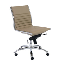 Load image into Gallery viewer, Classic Armless Taupe Swivel Office Chair
