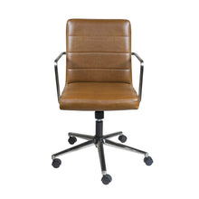 Load image into Gallery viewer, Low Back Brown Leather Office Chair
