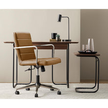 Load image into Gallery viewer, Low Back Brown Leather Office Chair
